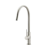Meir Round Piccola Pull Out Kitchen Mixer Brushed Nickel